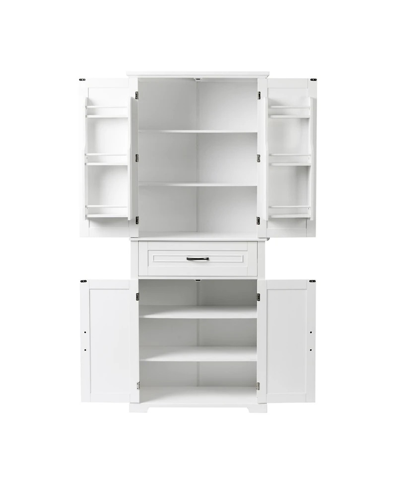 Casainc Bathroom Storage Cabinet with Doors and Drawer, Multiple Storage Spaces, Adjustable Shelf