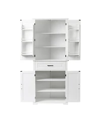 Casainc Bathroom Storage Cabinet with Doors and Drawer, Multiple Storage Spaces, Adjustable Shelf
