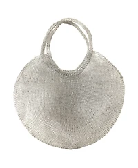 Brunna.co Sol Mesh Wire Tote Bag in Silver