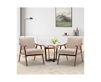 Casainc Mid-Century Modern Chair with Solid Wood Frame