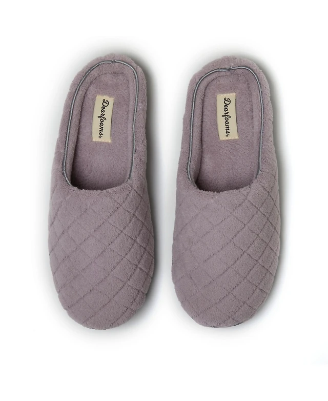 Shop Dearfoams Women's Katie Microfiber Velour Espadrille House