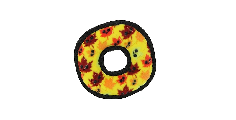 Tuffy Holiday Jr Ring Leaves, Dog Toy