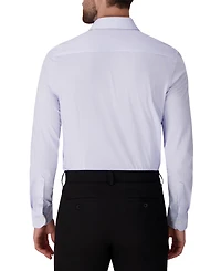 Victor Emmanuel Men's Geometric Print Mitered Cuffs Dress Shirt