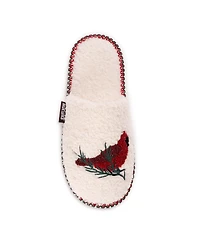 Muk Luks Women's Novelty Punch Needle Snowman