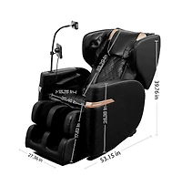 Maison Boucle Full Body Faux Leather Massage Chair with Foot Rollers, Heat & Zero Gravity for Home Relaxation-Maison Boucle