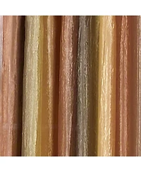 GoodGram Ombre Crushed Satin Sheer Single Window Curtains & Valances - 46 in. W x 42 L Valance, Autumn