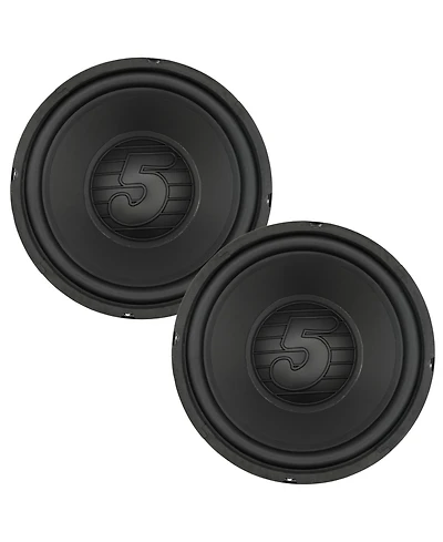 5 Core 10 Inch Woofer Pair 300W Car Subwoofer 4Ohm Replacement Deep Sub w Poly Cone