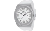 Invicta Men's 45774 Huracan Quartz 3 Hand Silver Dial Watch