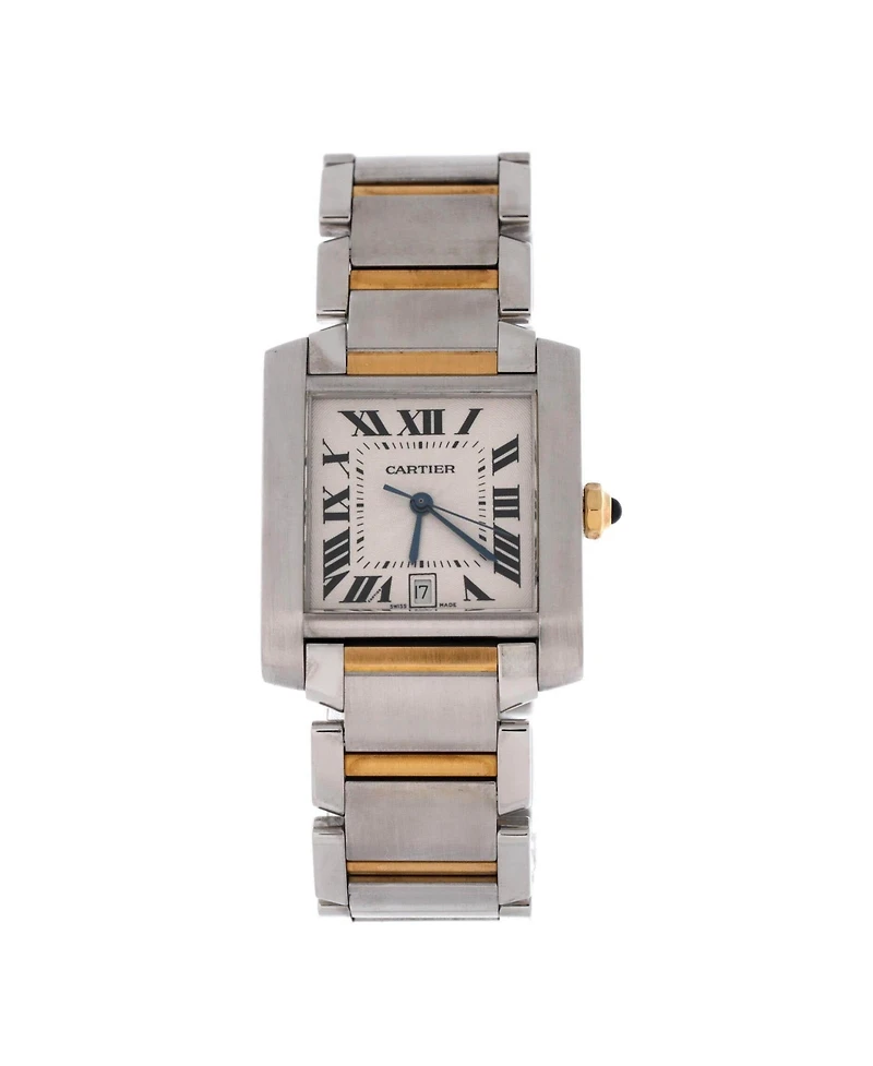 Pre-Owned Cartier Tank Francaise Automatic Watch in Stainless Steel and Gold 28mm