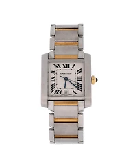 Pre-Owned Cartier Tank Francaise Automatic Watch in Stainless Steel and Gold 28mm
