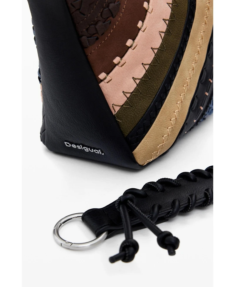 Desigual Women's Medium patchwork shoulder bag