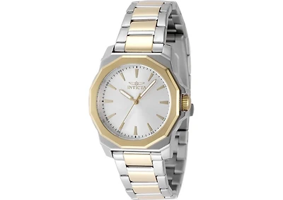 Invicta Women's 49088 Speedway Quartz 3 Hand Silver Dial Watch