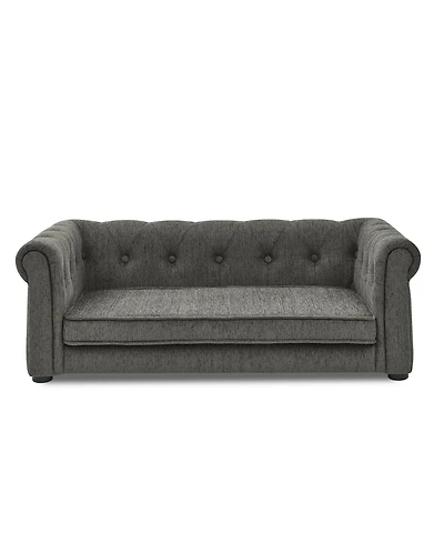 Aostirmotor Elevated Dog Sofa Bed Modern Design for Small Dogs Dark Grey