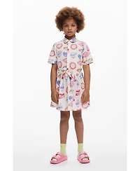 Desigual Girls's Shirt dress stamps