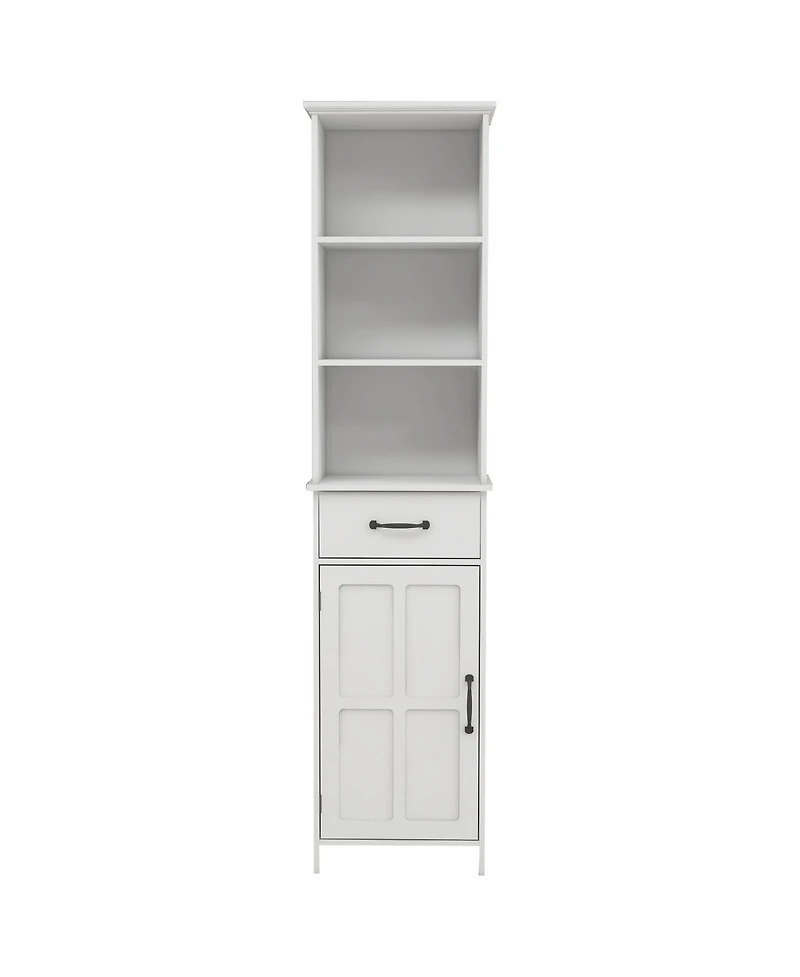 Casainc Compact Floor Cabinet With Drawer and Door for Entryway, Kitchen or Utility Room