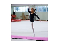 Akiudex 7FT Foldable Gymnastics Balance Beam with Suede Cover and Eva Foam