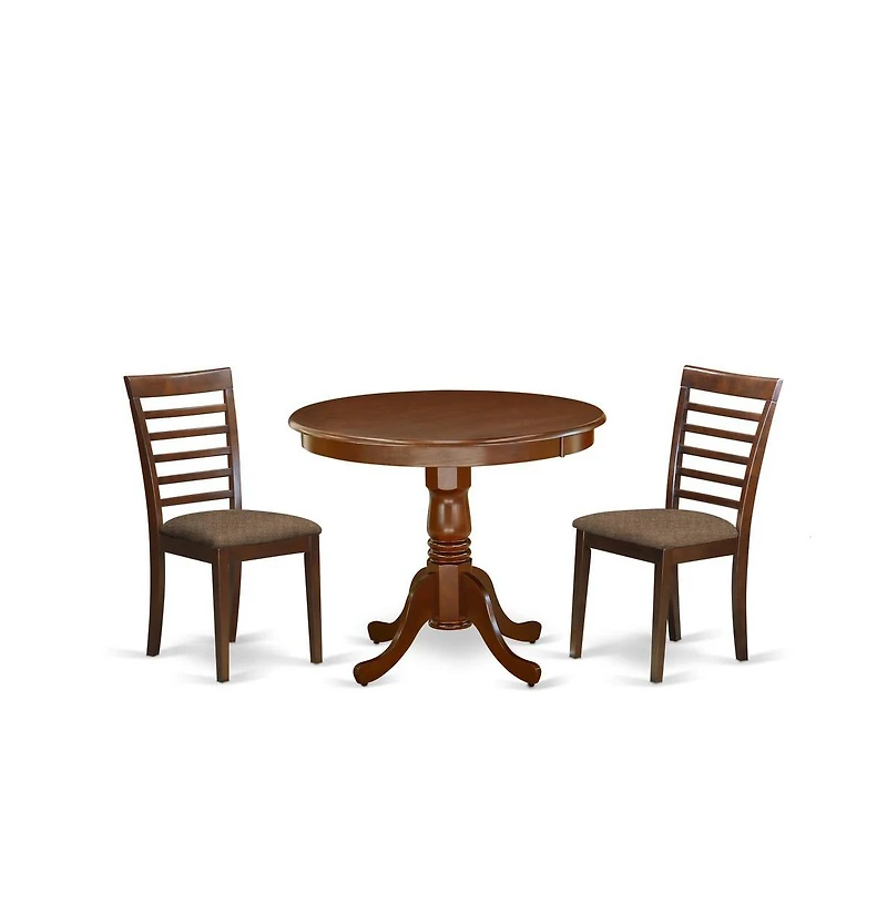 East West Furniture Dining Room Set Mahogany