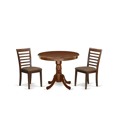 East West Furniture Dining Room Set Mahogany