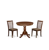 East West Furniture Dining Room Set Mahogany