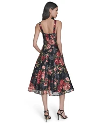 Eliza J Petite Sleeveless Fit and Flare Midi Dress