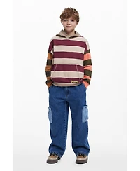 Desigual Boys's Sweatshirt with combined stripes