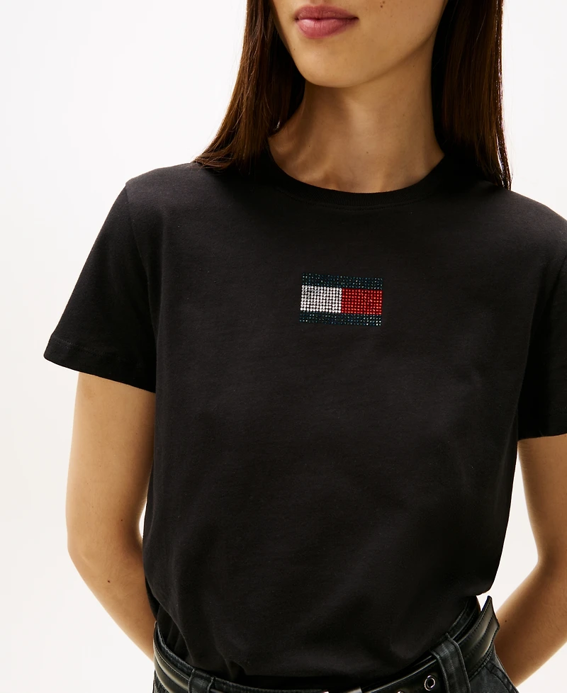 Tommy Jeans Women's Regular Fit Party Flag T-Shirt