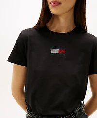 Tommy Jeans Women's Regular Fit Party Flag T-Shirt