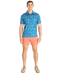 Chubbies Men's The Pineapple Sketch Performance Polo Shirt