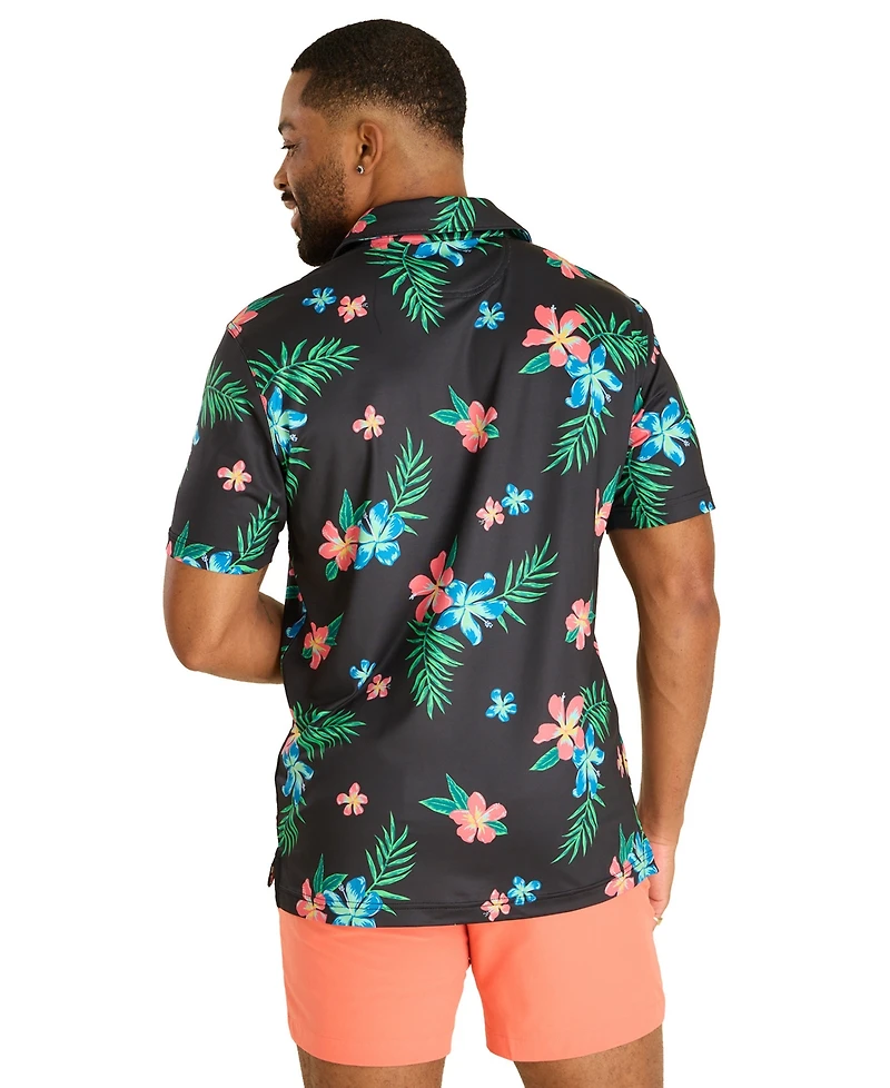 Chubbies Men's The Electric Flowers Performance Polo Shirt