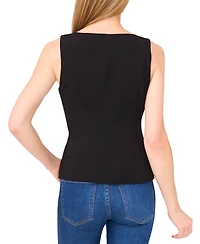 CeCe Women's Boat Neck Waistcoat Top