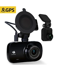 Z-edge Z3D-WiFi Dual Dash Cam – 4K Uhd Front + 1080P Rear, Wi-Fi, Gps, Parking Mode & G-Sensor, Night-Vision, Loop Recording, 155° Wide Angle