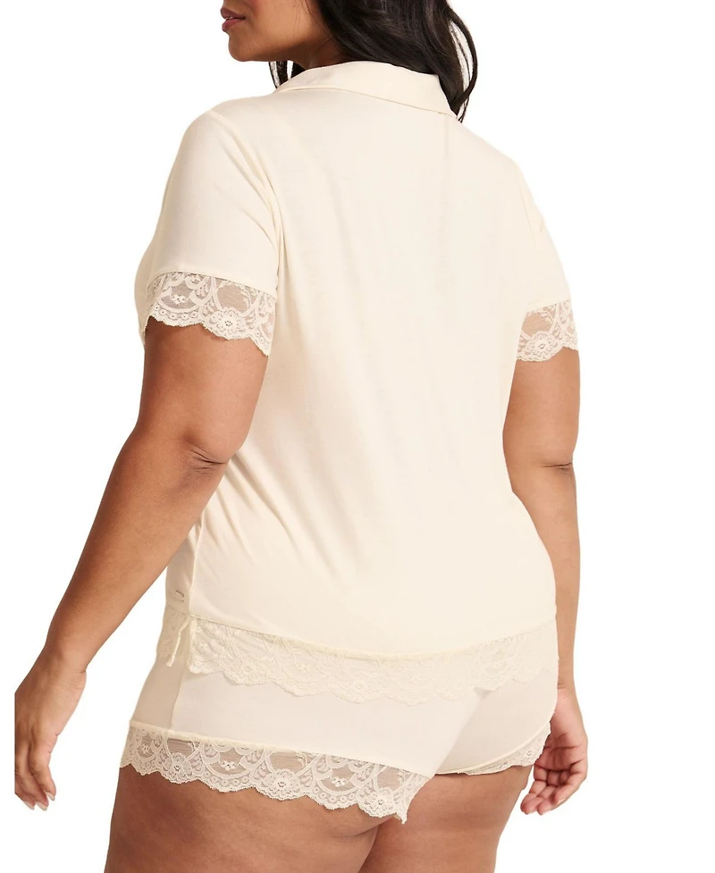 Adore Me Plus Isa Short Pajama Set