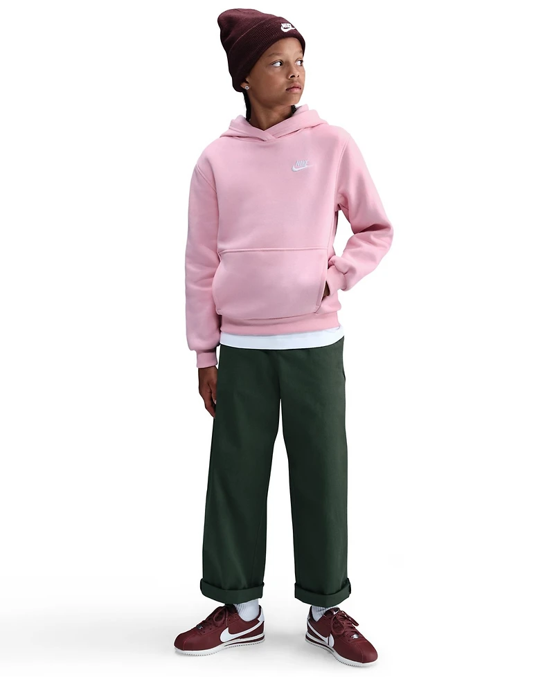Nike Sportswear Big Kids Club Fleece Pullover Hoodie
