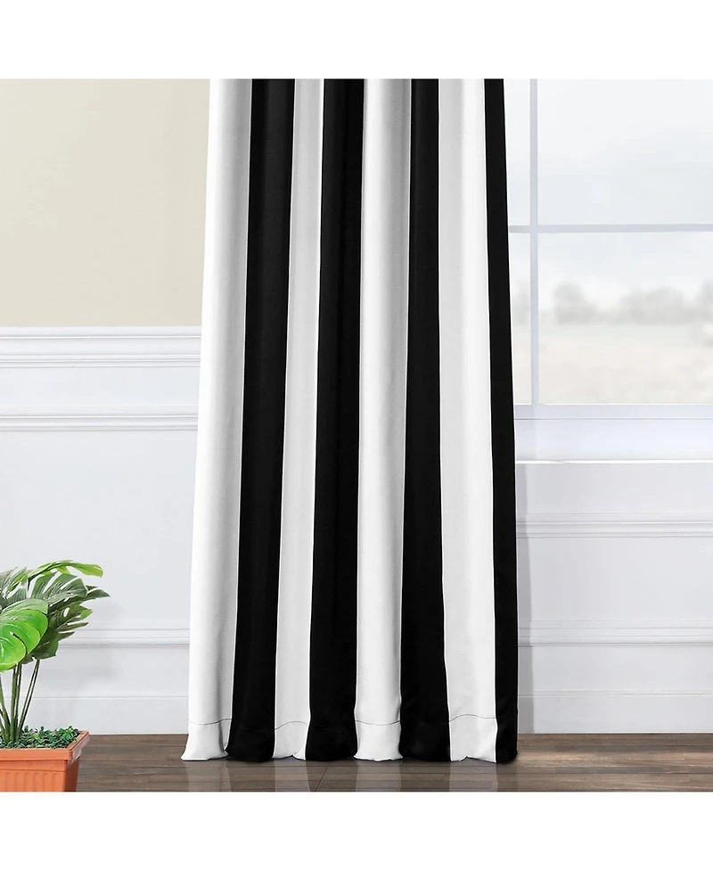 Half Price Drapes Awning Striped Room Darkening Curtain