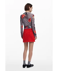 Desigual Women's Suede mini skirt
