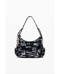 Desigual Women's Medium newspaper shoulder bag
