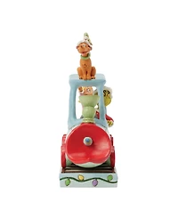 Jim Shore Grinch, Max and Cindy on Train Figurine