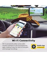 Z-edge T4 4K Dash Cam, 2K Front + 1080P Rear, 4 inch Touchscreen, Wdr Night Vision, G Sensor, Loop Recording, 24 Hour Parking Mode, Built in Wi Fi, Su