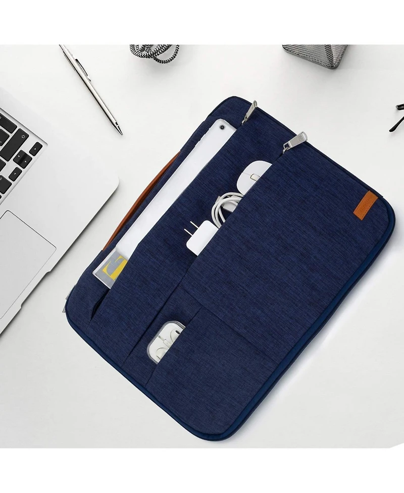 13.3 inch Laptop Sleeve Bag, Slim Shockproof Handbag, Computer Carrying Case Cover Compatible with MacBook Air/Pro,Acer Asus Dell Hp Blue