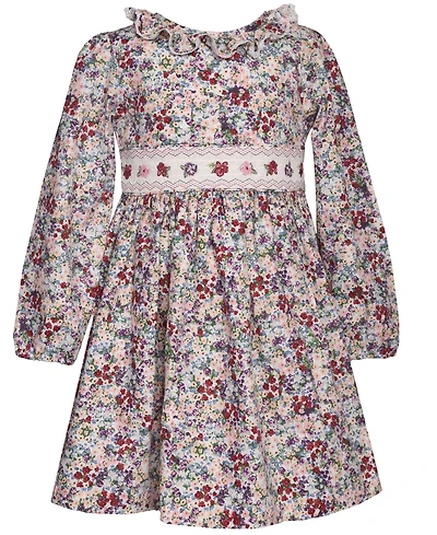 Bonnie Jean Little and Toddler Girls Ditsy Floral Smocked Dress