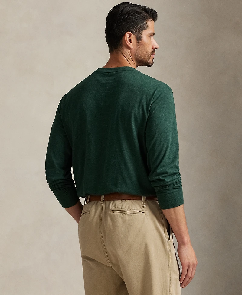 Polo Ralph Lauren Men's Big & Tall Classic-Fit Jersey Long-Sleeve T-Shirt