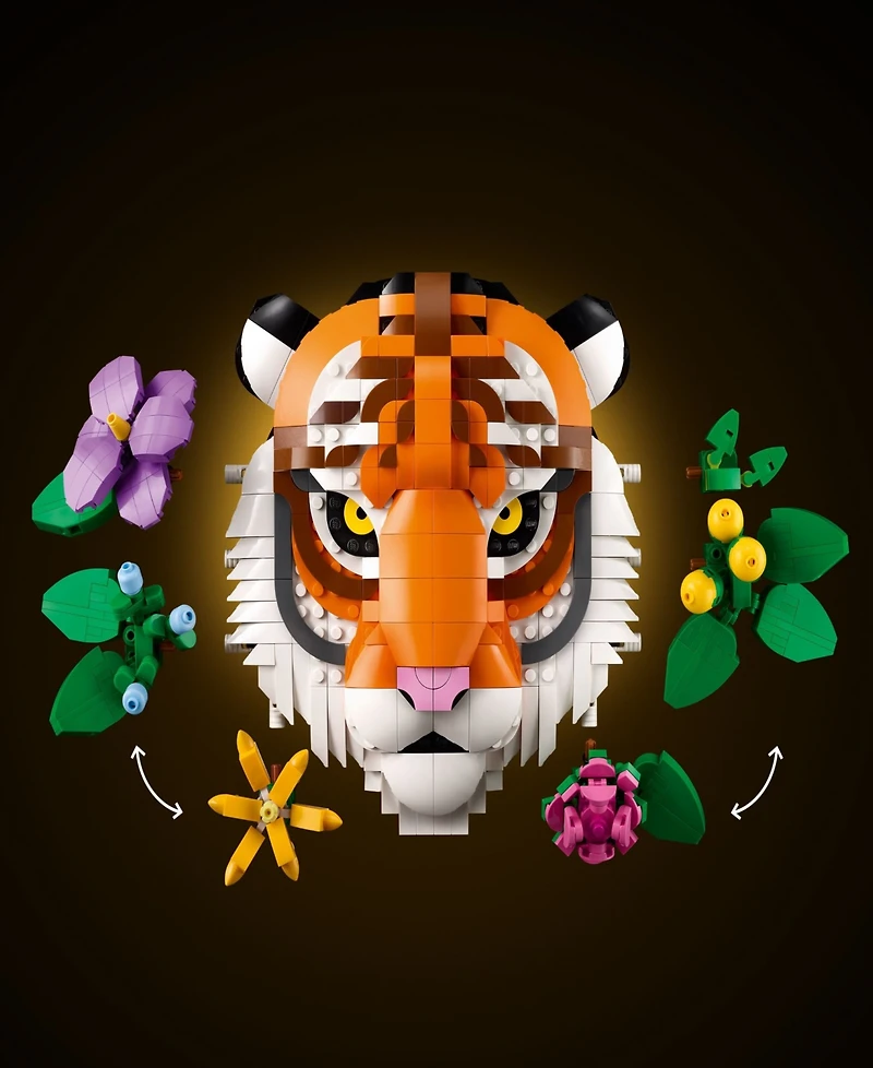 Lego Art the Fauna Collection Tiger 31217 Toy Building Set, 744 Pieces
