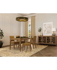 Everleigh Dining 5-Pc. Set (Table & 4 Upholstered Back Side Chairs)