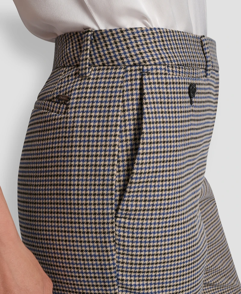 Dkny Petite Houndstooth Ankle Pants