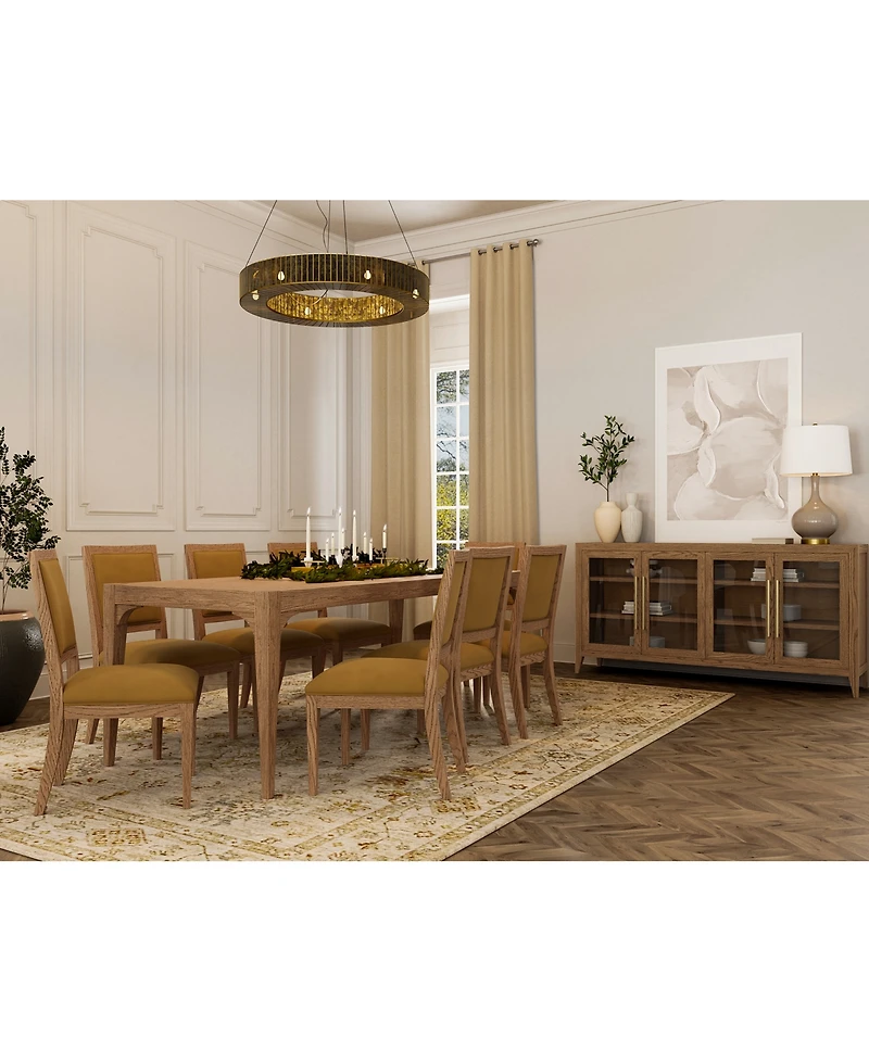 Everleigh 9-Pc. Set (Table & 8 Upholstered Back Side Chairs)