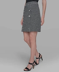 Karl Lagerfeld Paris Women's Tweed Pencil Skirt
