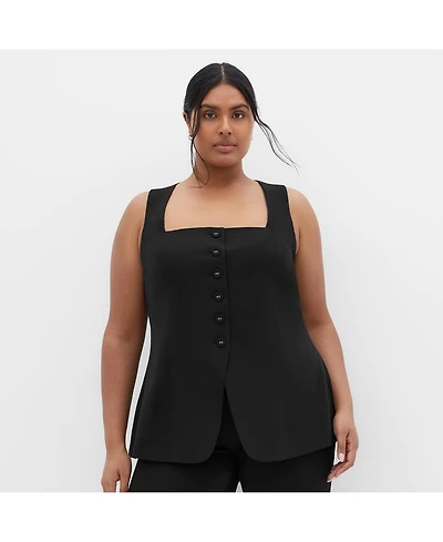 City Chic Plus Jaz Vest