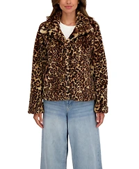 Sebby Collection Women's Short Faux Fur Jacket