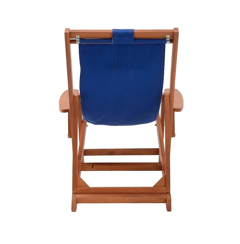 Jiallo Canvas Sling Chairs With Cup And Wine Holder And End Table