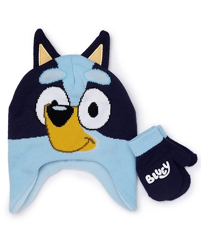 Bluey Toddler Boys 2-Piece Bluey Heidi Beanie and Mitten Set